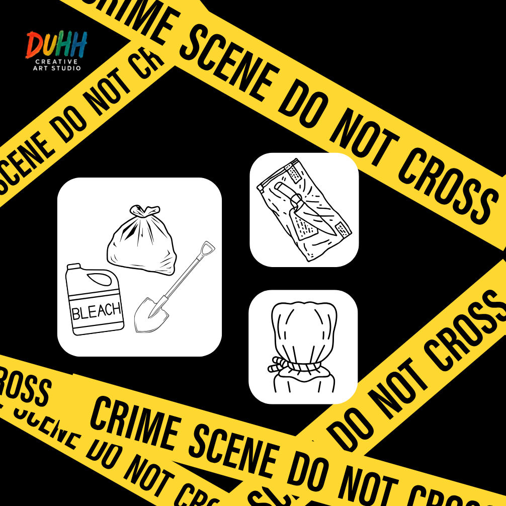 Crime Things Coloring Book
