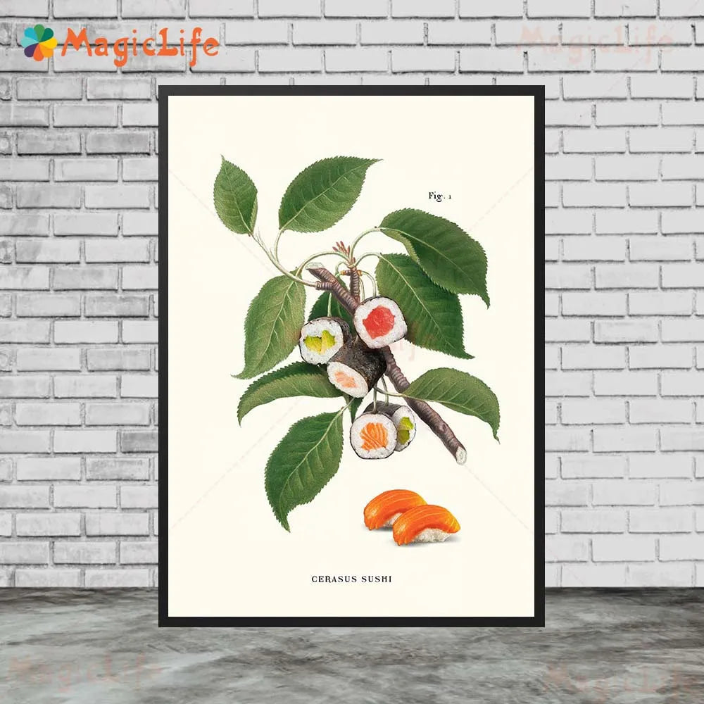Plant And Delicacy Abstract Wall Art