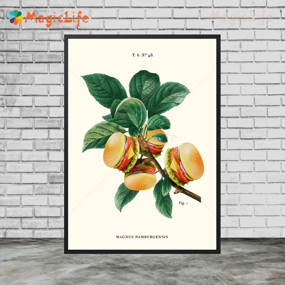 Plant And Delicacy Abstract Wall Art