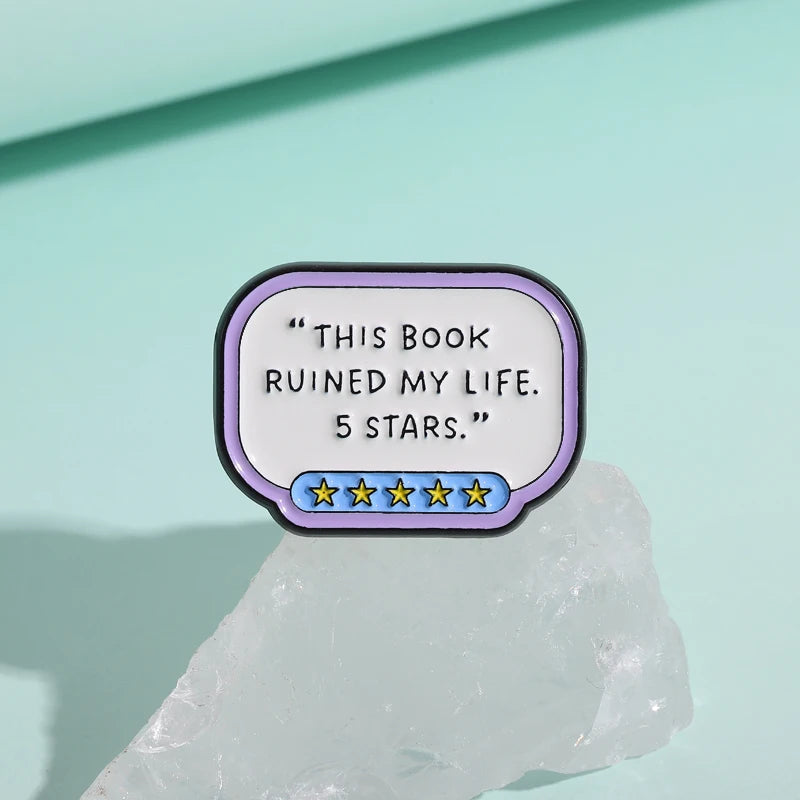 Bookish Girlie Enamel Pins