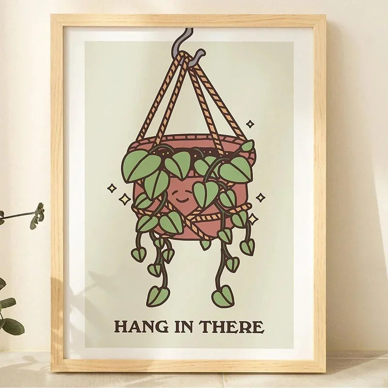 Modern Houseplants Wall Art Print