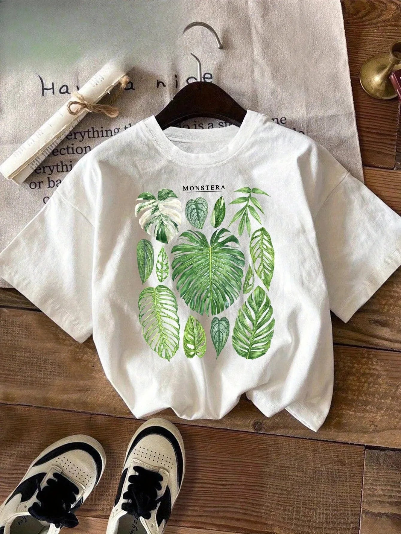 Monstera Philodendron Tropical Leaf Print Shirt