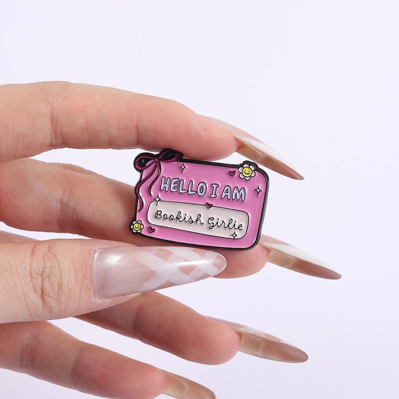 Bookish Girlie Enamel Pins