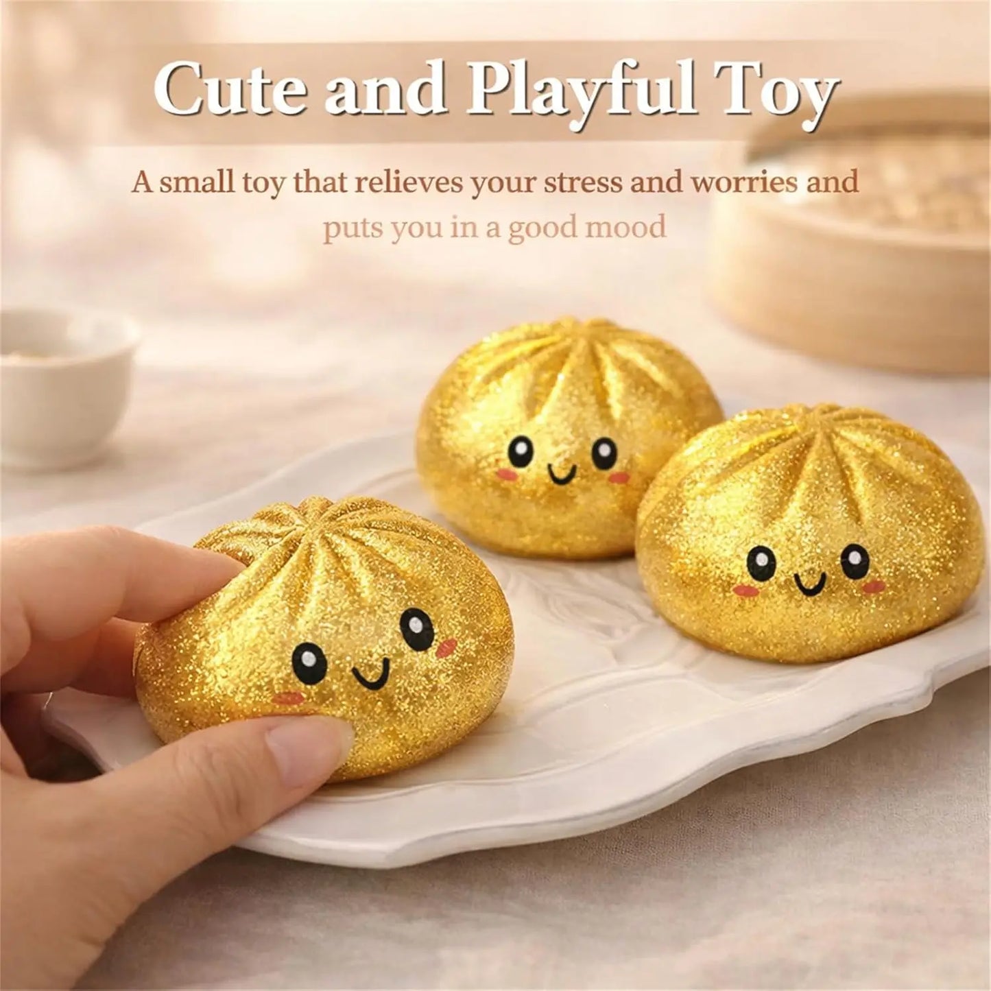 Glitter Dumpling Squishy