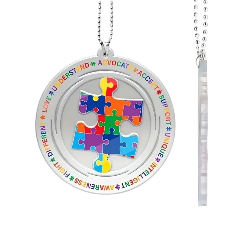 Autism Awareness Puzzle Car Interior Embellishment