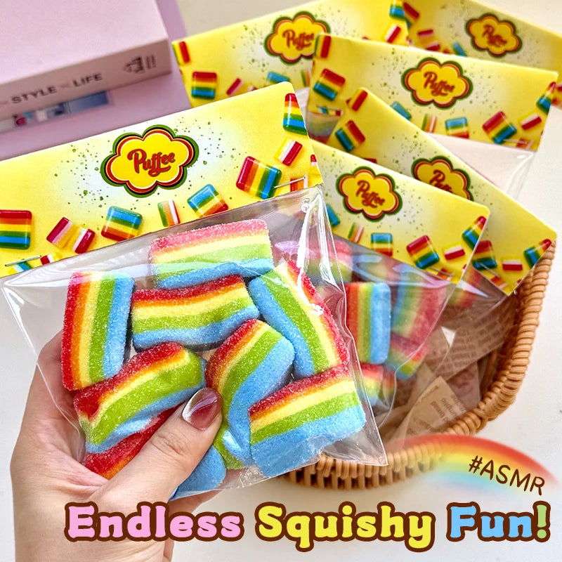 Rainbow Sour Strip Squishy