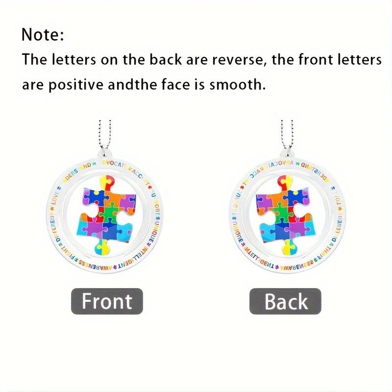 Autism Awareness Puzzle Car Interior Embellishment