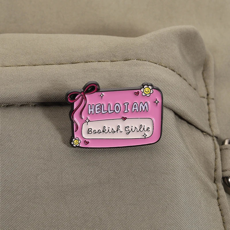 Bookish Girlie Enamel Pins