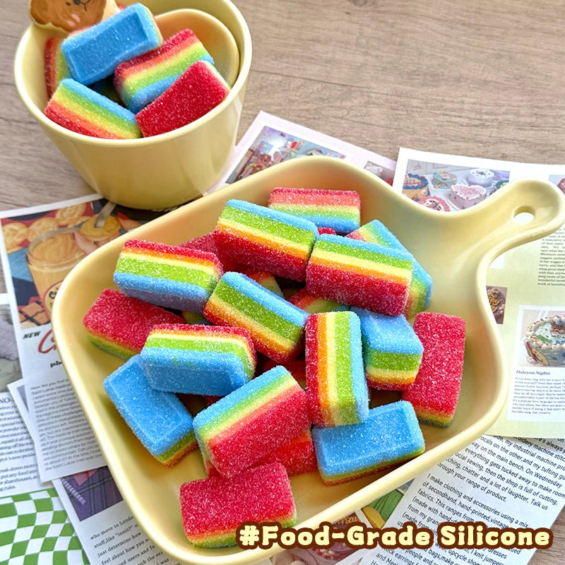 Rainbow Sour Strip Squishy
