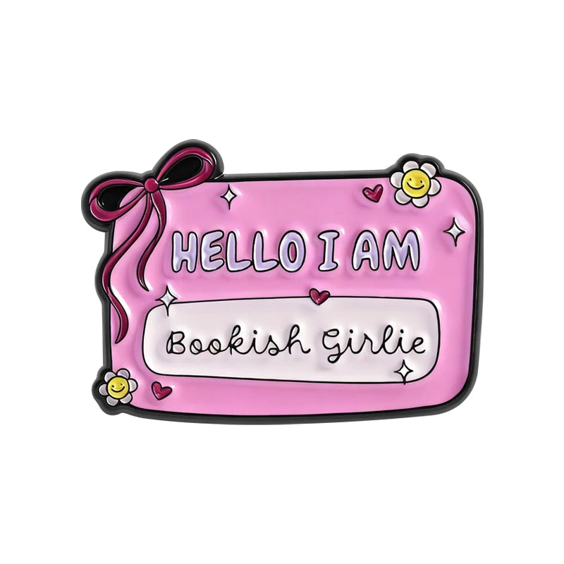 Bookish Girlie Enamel Pins