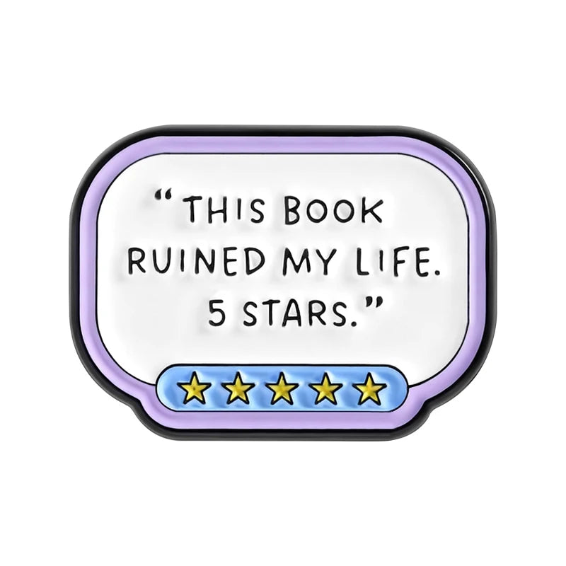 Bookish Girlie Enamel Pins