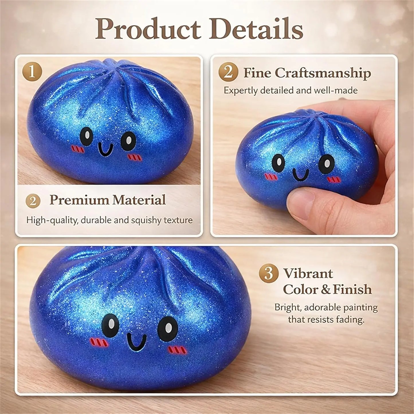 Glitter Dumpling Squishy