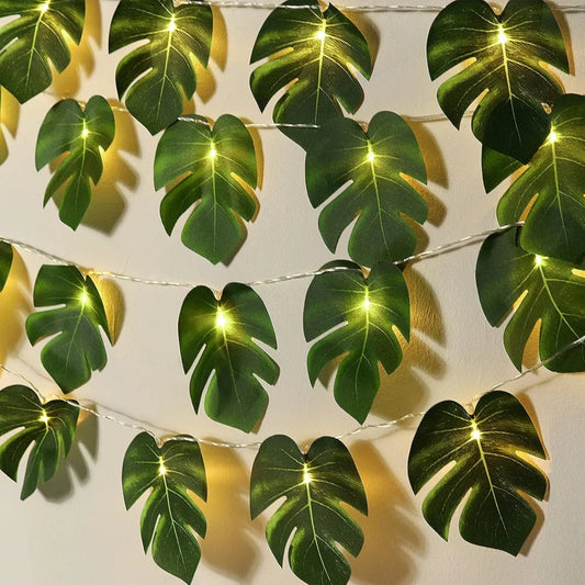Monstera Leaf String Lights